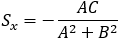 x=-AC/(A^2+B^2 )