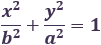 x^2/b^2 +y^2/a^2 =1