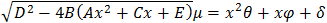 Equation with x