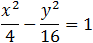 x^2/1-y^2/4=1