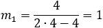 m_1=1/(2∙7.7-6)=0.106