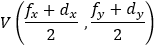 V((f_x+d_x)/2  ,(f_y+d_y)/2)