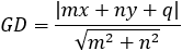 PA=|mx+ny+q|/√(m^2+n^2)