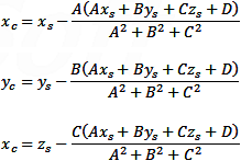 distance of intersected circle center