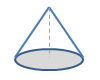 Cone, pyramid and truncated square pyramid